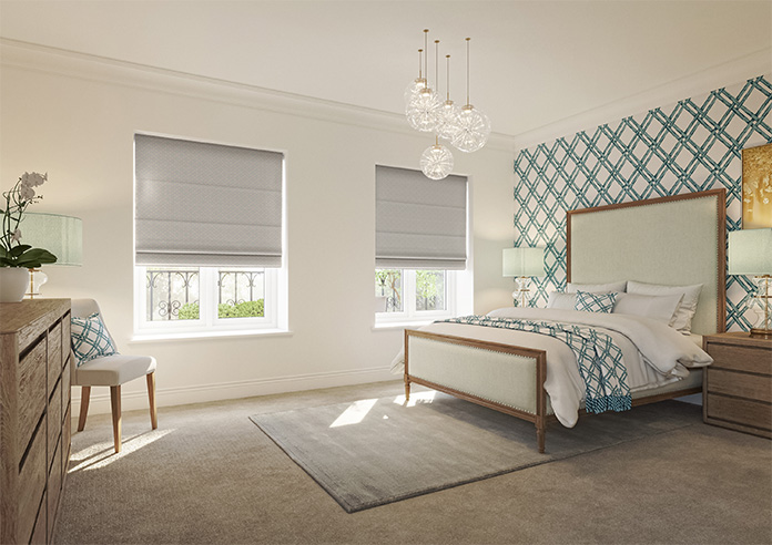 Rae Trellis, Wedgewood - Roman Blind - Image 6